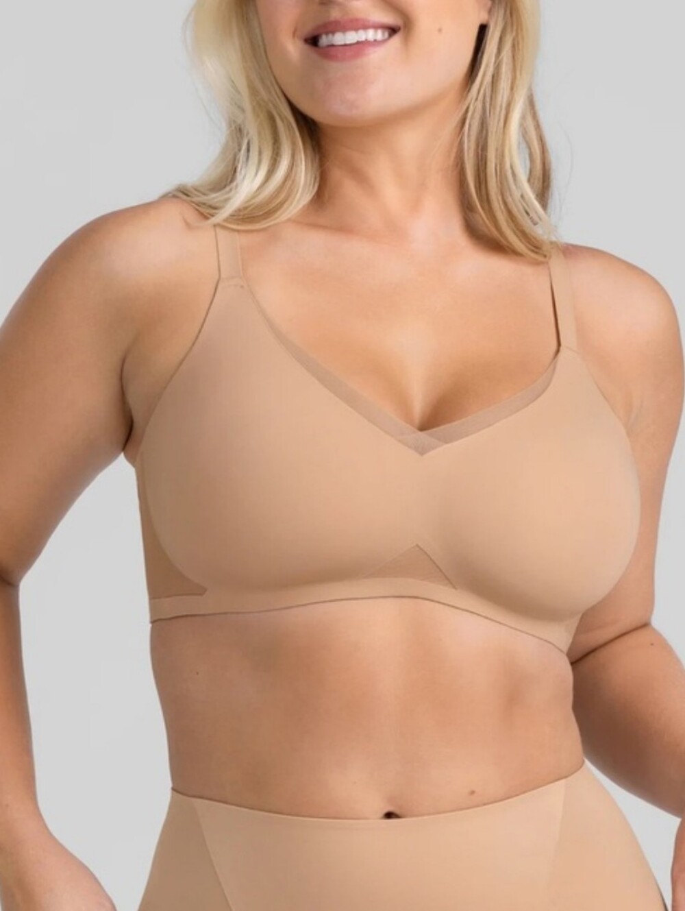 Honeylove CrossOver Bra Sand 34DDD